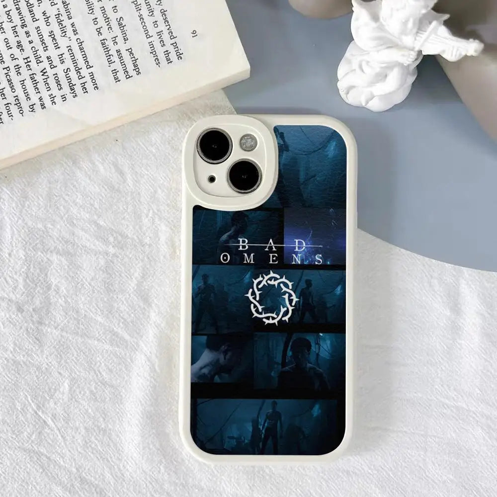 Music Bad Omens Design Phone Case For Iphone 15 14 13 Pro Max 12 11 Mini X Xr Xs 7 8 Puls Cover